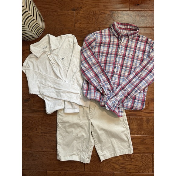 3 Pieces Vineyard Vines Long Sleeve Shirt And Shorts Size XL 18
